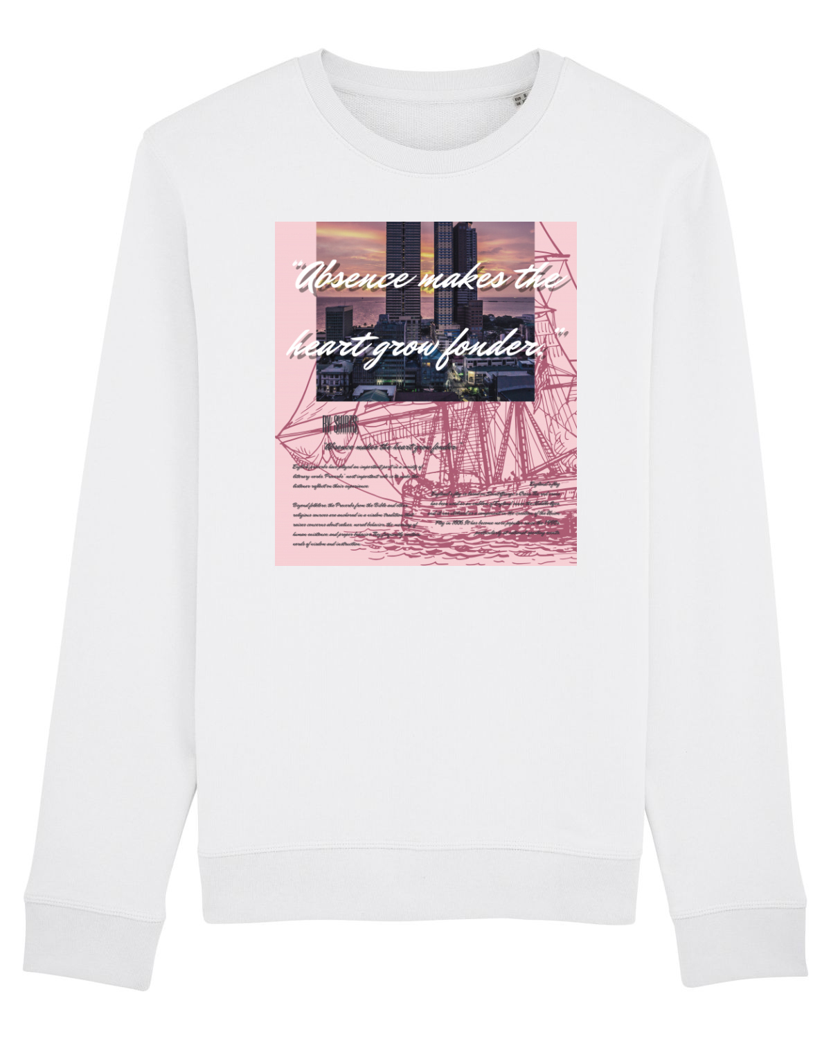 Bluză mânecă lungă Unisex Rise White