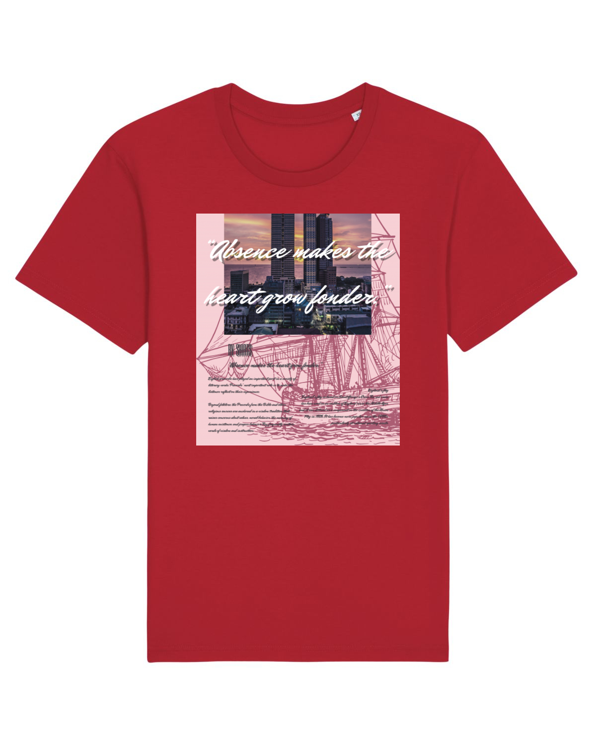 Tricou mânecă scurtă Unisex Rocker Red
