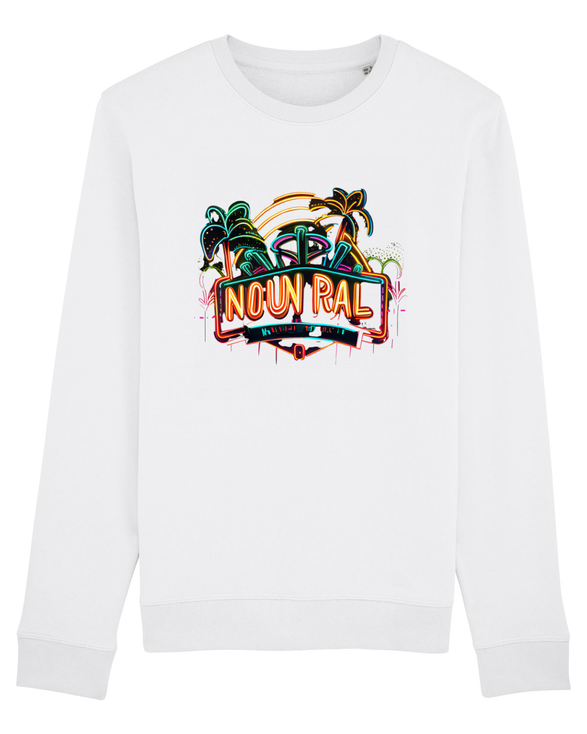 Bluză mânecă lungă Unisex Rise White