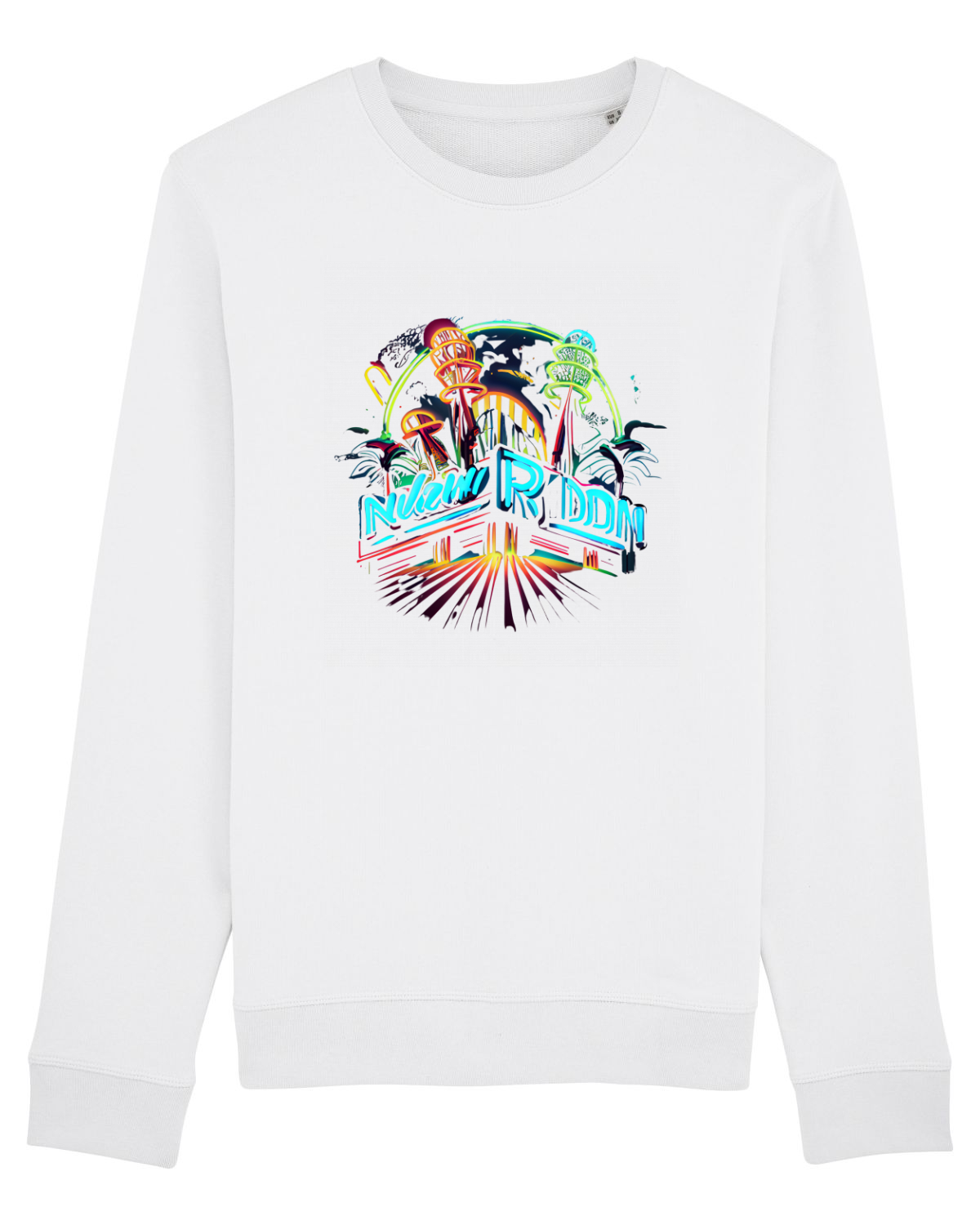 Bluză mânecă lungă Unisex Rise White
