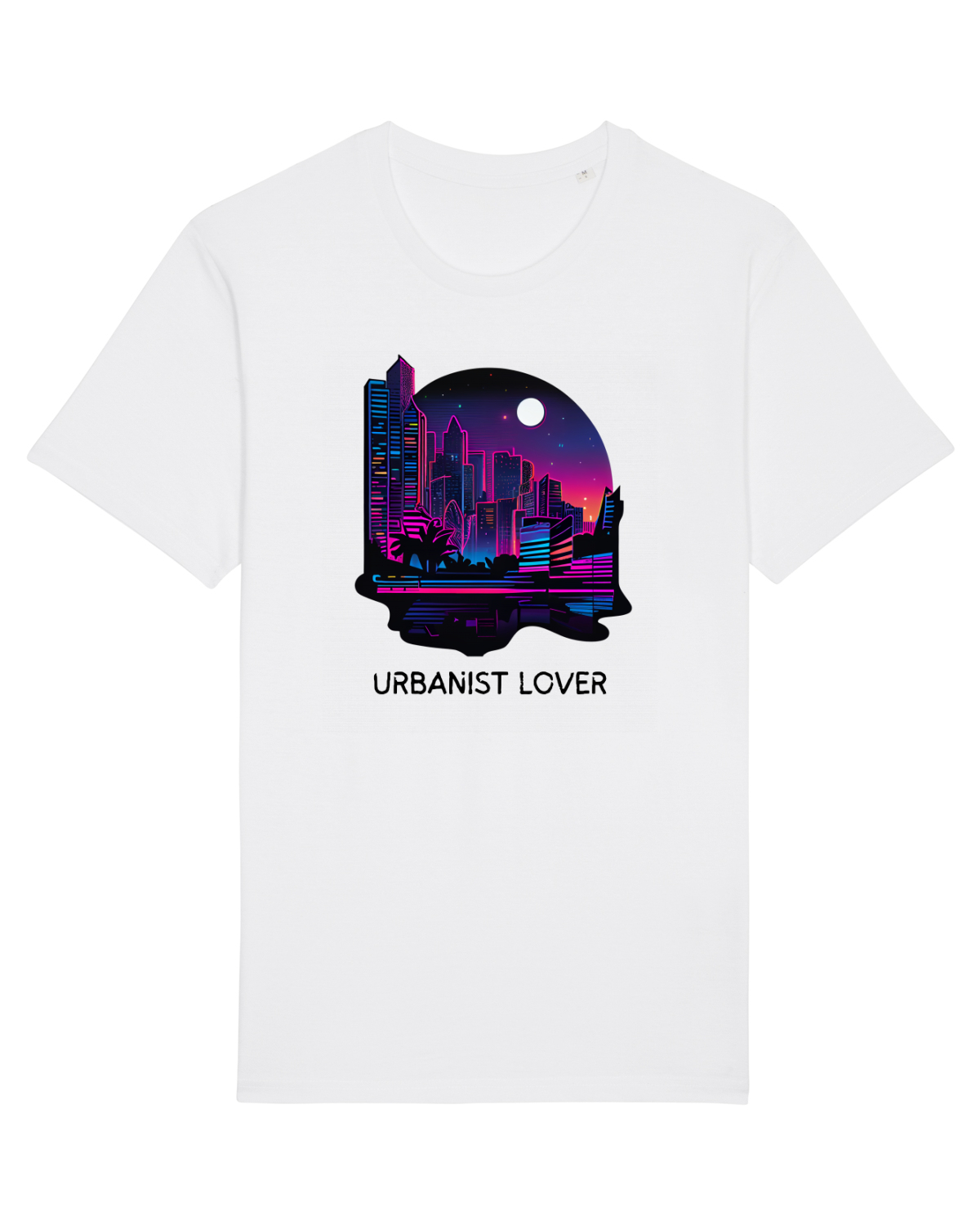 Tricou mânecă scurtă Unisex Rocker White