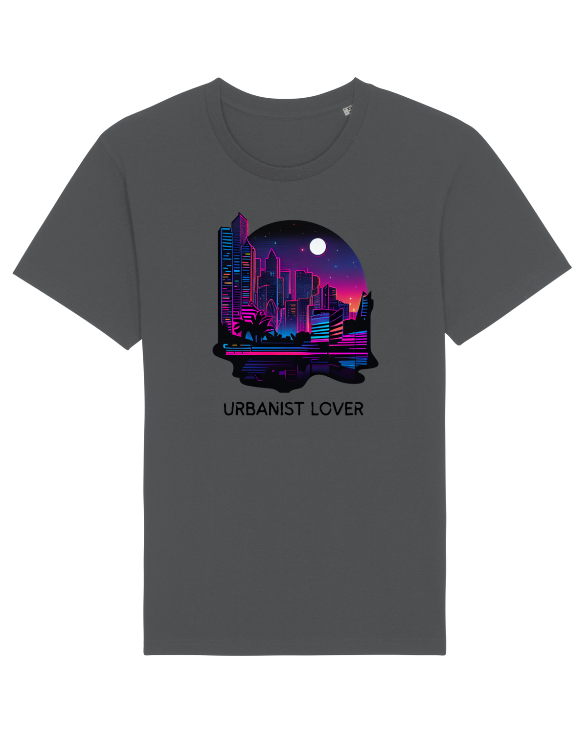 Tricou mânecă scurtă Unisex Rocker Anthracite
