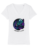 URBANIST LOVER - V2 Tricou mânecă scurtă guler V Damă Evoker