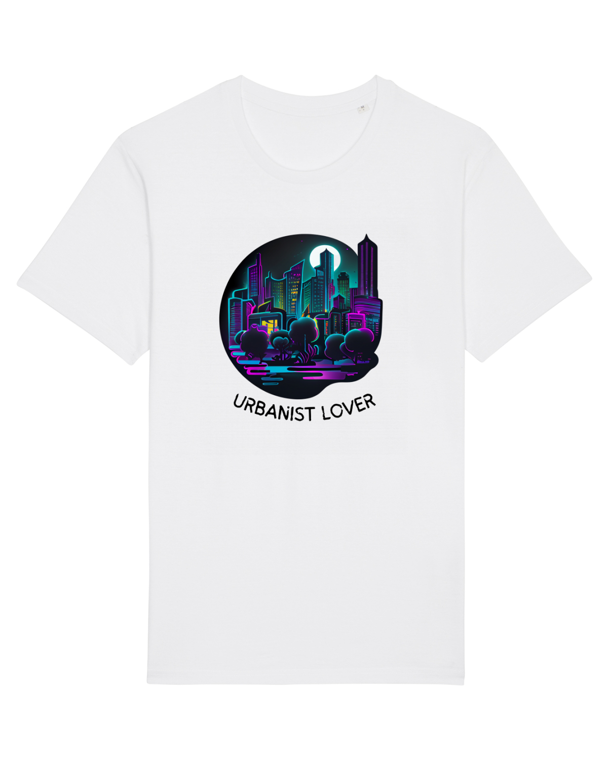 Tricou mânecă scurtă Unisex Rocker White