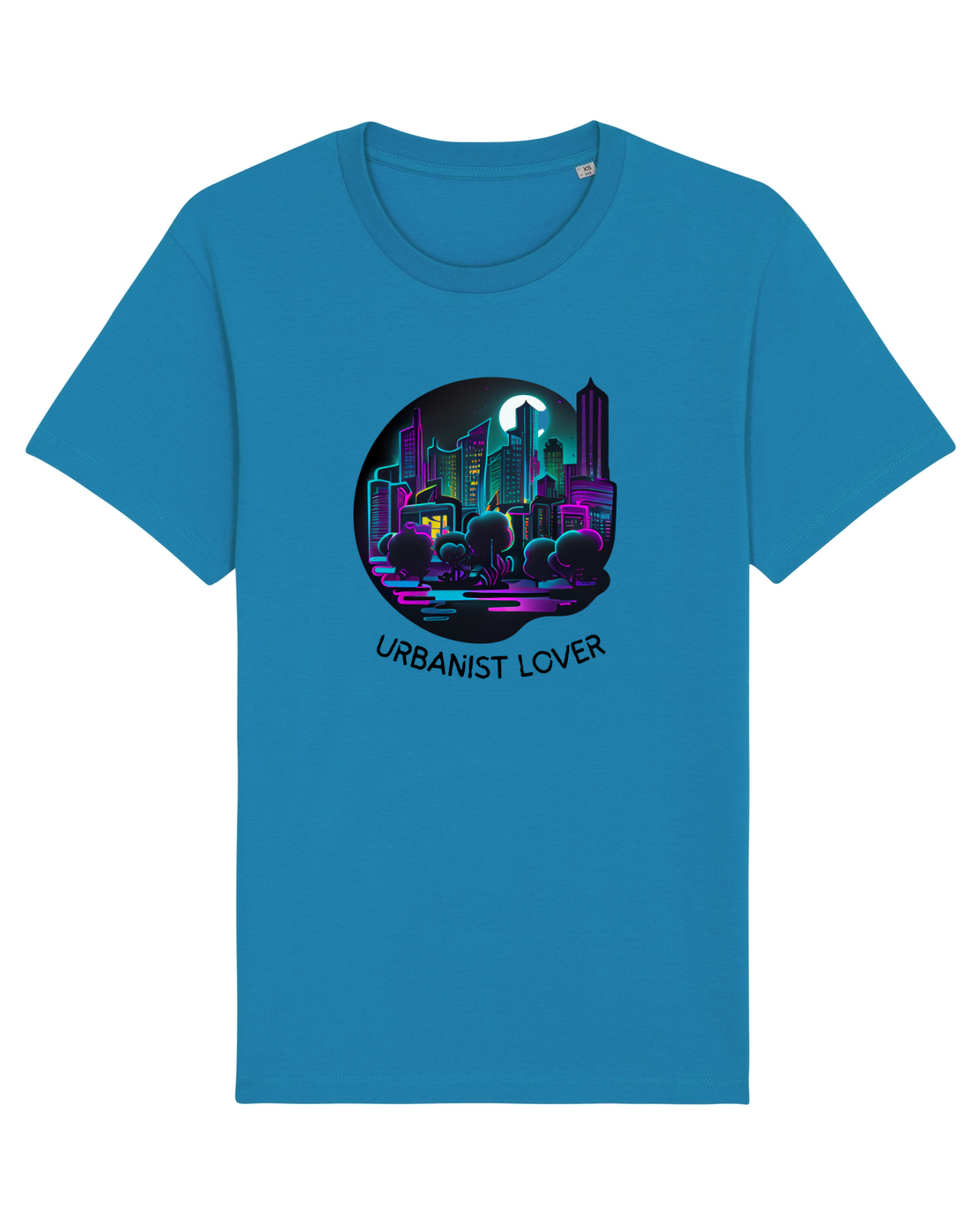 Tricou mânecă scurtă Unisex Rocker Azur
