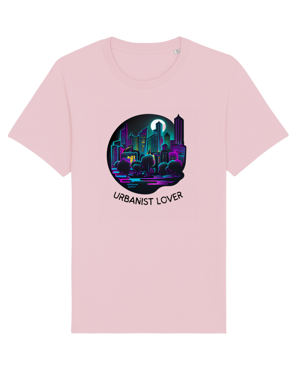 Tricou mânecă scurtă Unisex Rocker Cotton Pink