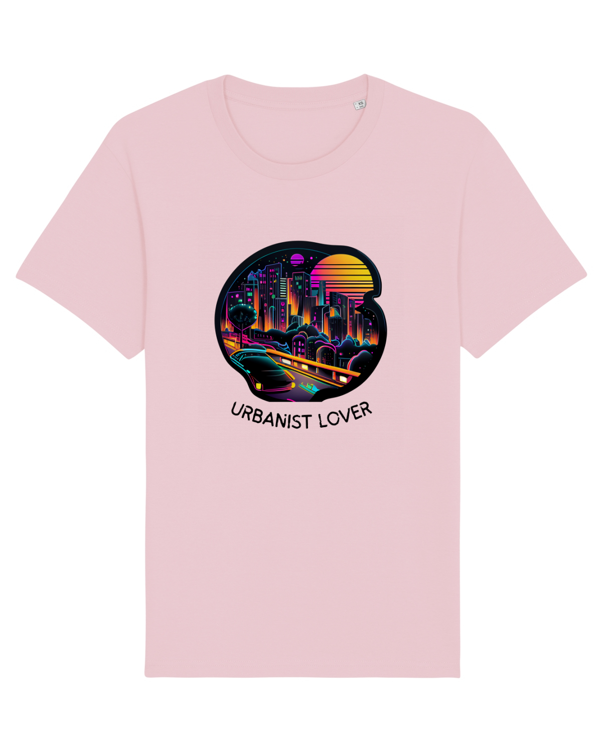 Tricou mânecă scurtă Unisex Rocker Cotton Pink