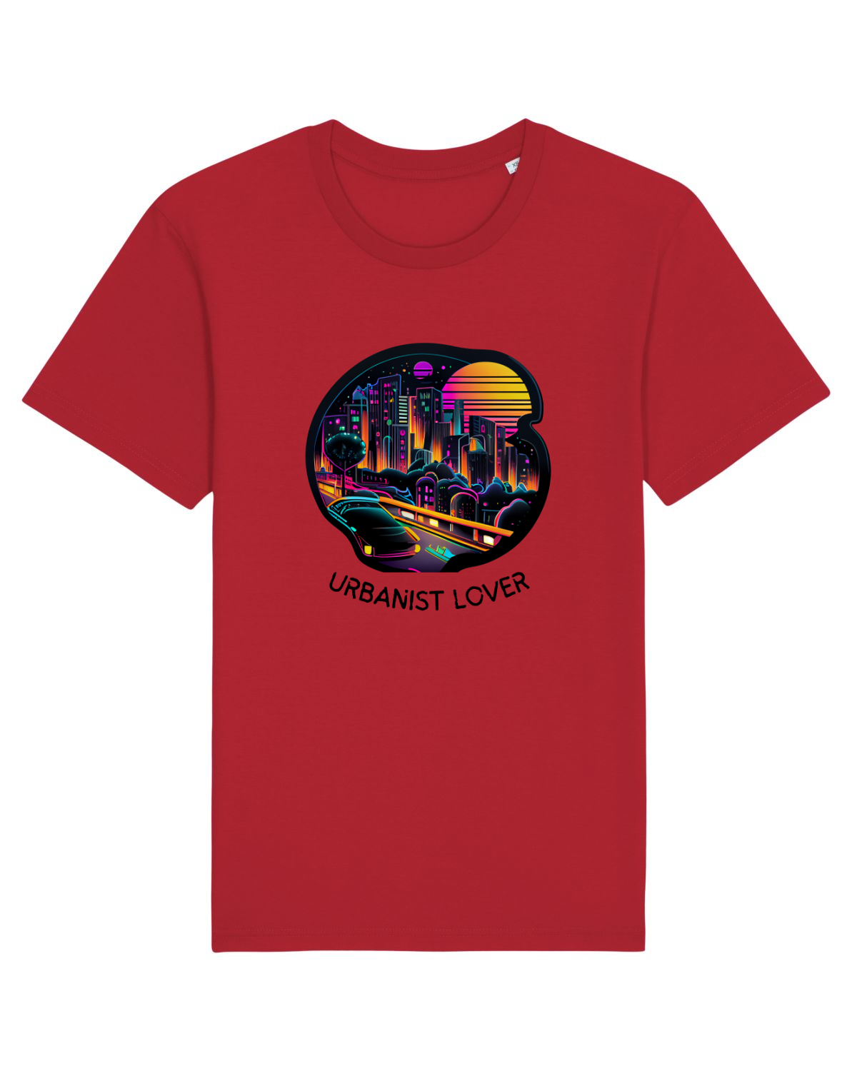 Tricou mânecă scurtă Unisex Rocker Red
