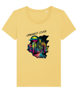 URBANIST LOVER - V4 Tricou mânecă scurtă guler larg fitted Damă Expresser