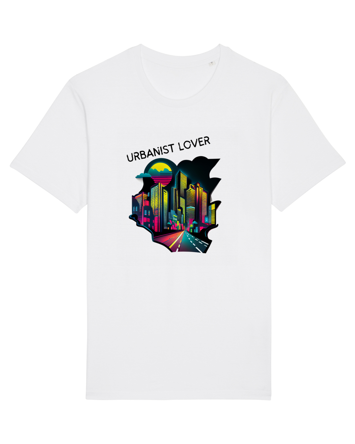 Tricou mânecă scurtă Unisex Rocker White