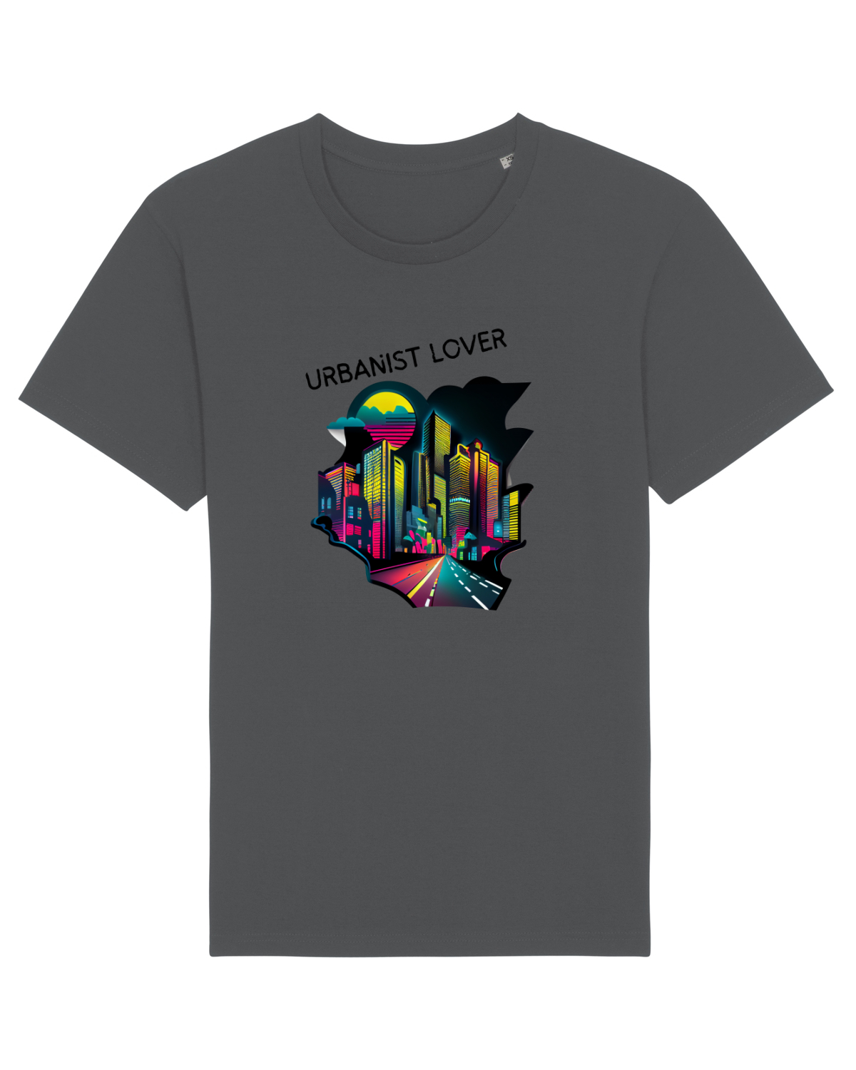 Tricou mânecă scurtă Unisex Rocker Anthracite