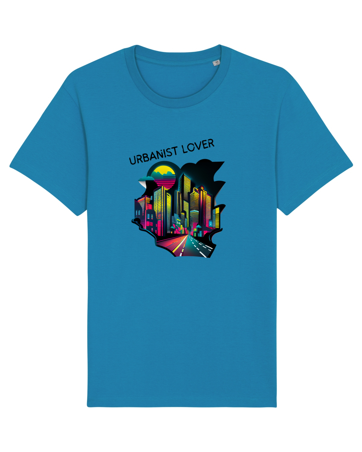 Tricou mânecă scurtă Unisex Rocker Azur