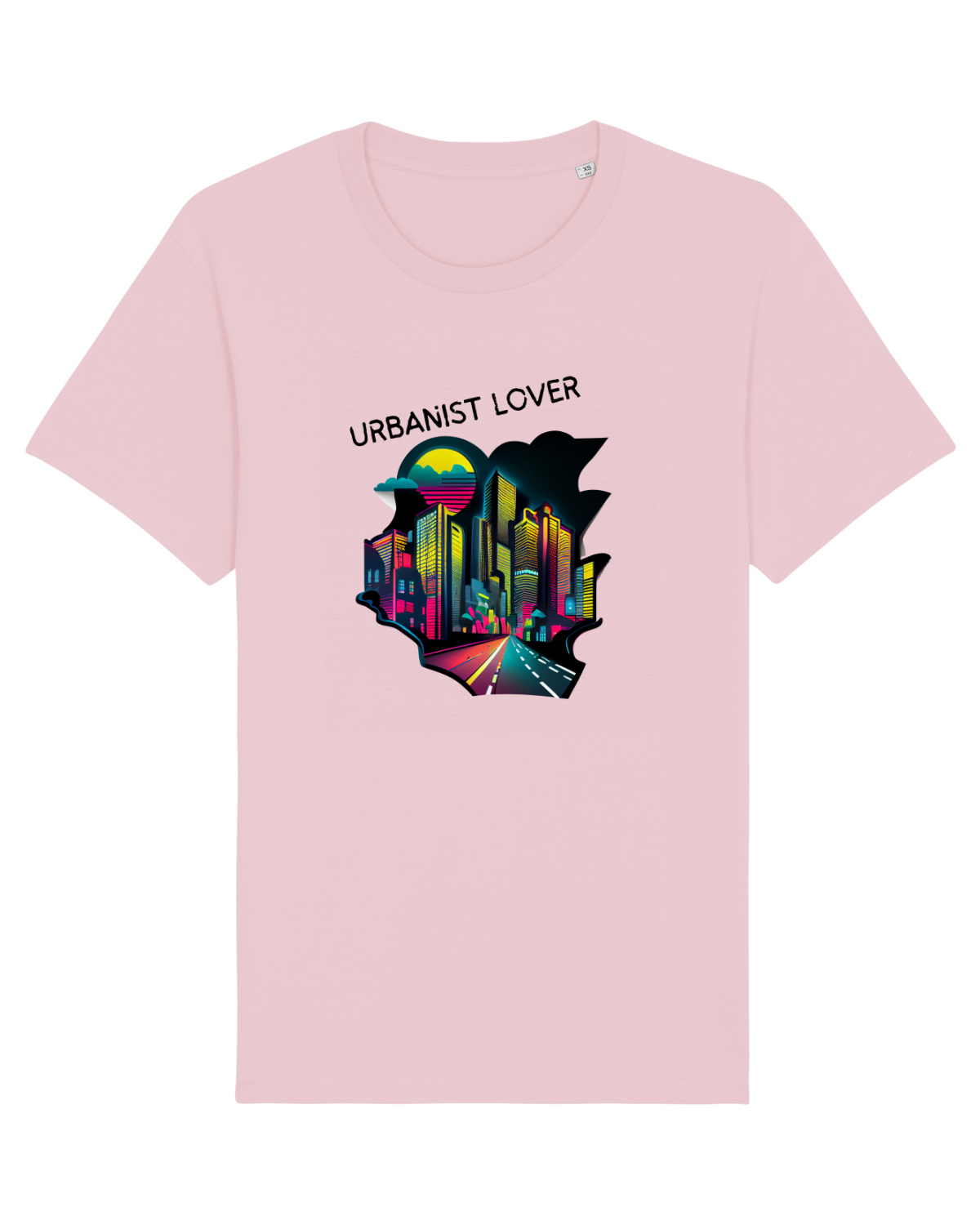 Tricou mânecă scurtă Unisex Rocker Cotton Pink