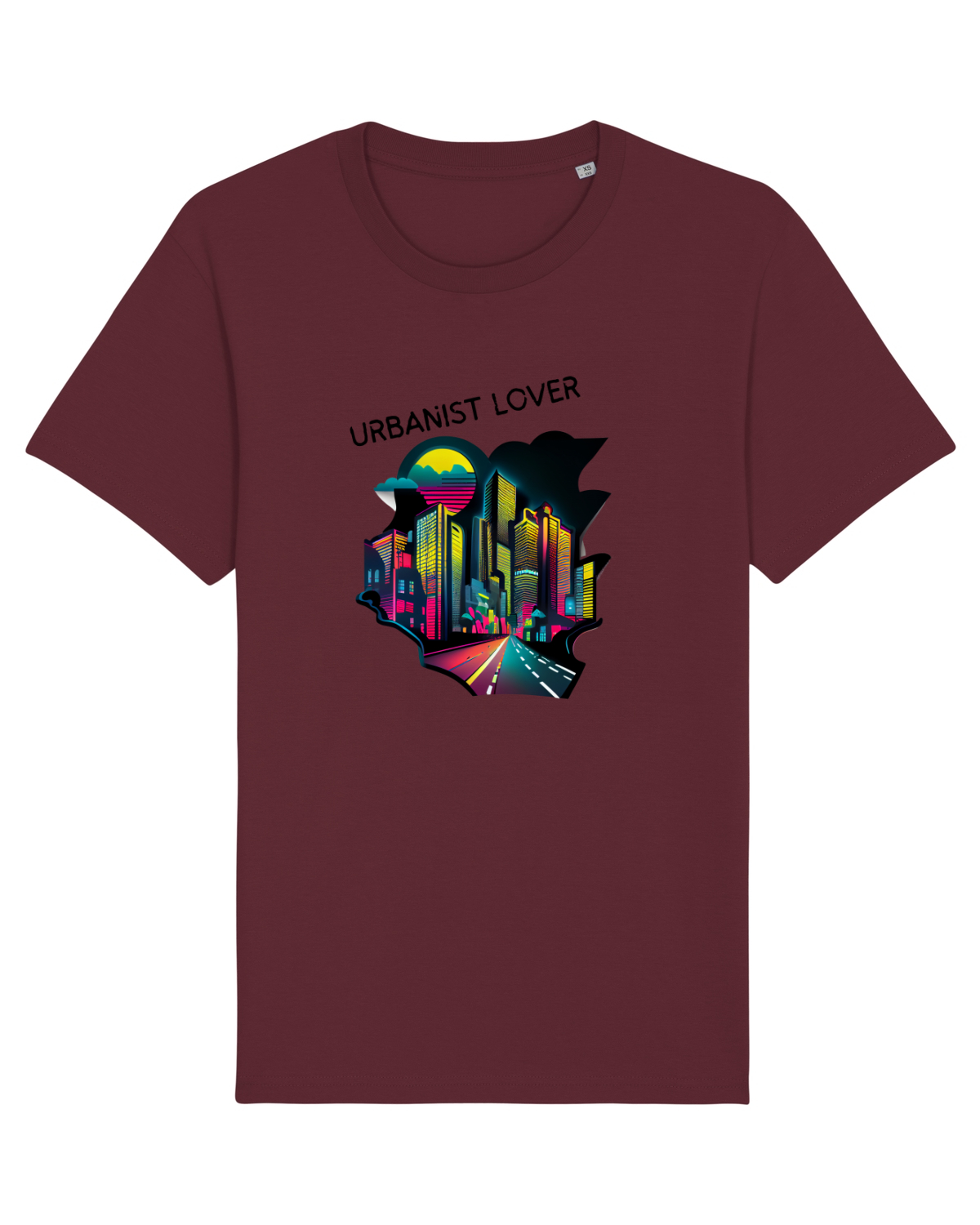 Tricou mânecă scurtă Unisex Rocker Burgundy
