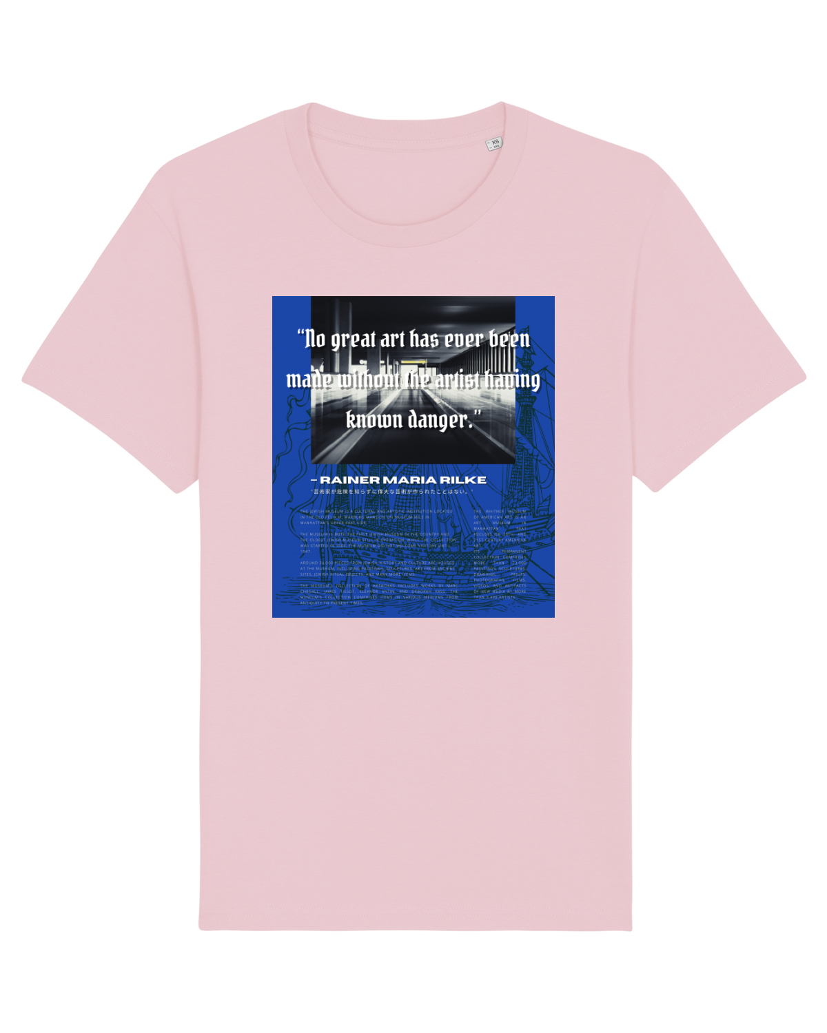 Tricou mânecă scurtă Unisex Rocker Cotton Pink