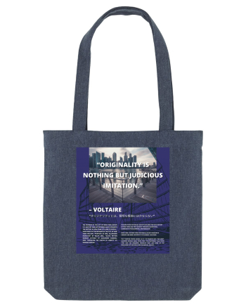 Originality Is Nothing But Judicious Imitation Midnight Blue