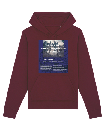 Originality Is Nothing But Judicious Imitation Burgundy