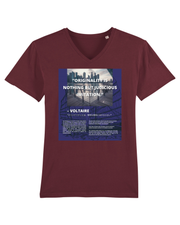 Originality Is Nothing But Judicious Imitation Burgundy