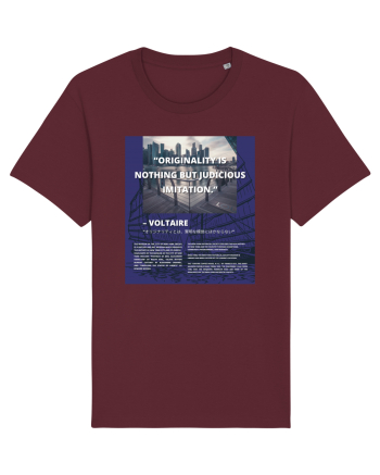 Originality Is Nothing But Judicious Imitation Burgundy