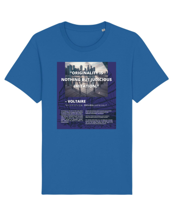 Originality Is Nothing But Judicious Imitation Royal Blue