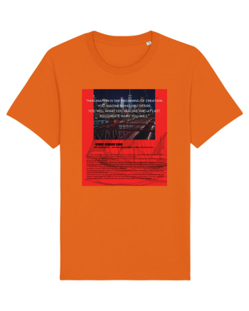 Imagination Is The Beginning Of Creation... Bright Orange