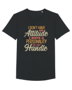 I Don'tHave An Attitude Tricou mânecă scurtă guler larg Bărbat Skater