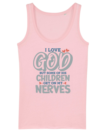 I Love God Cotton Pink