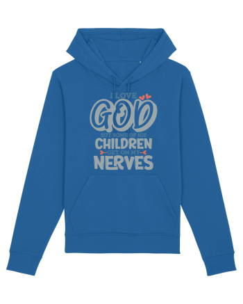 I Love God Royal Blue