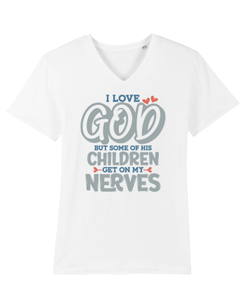 I Love God White