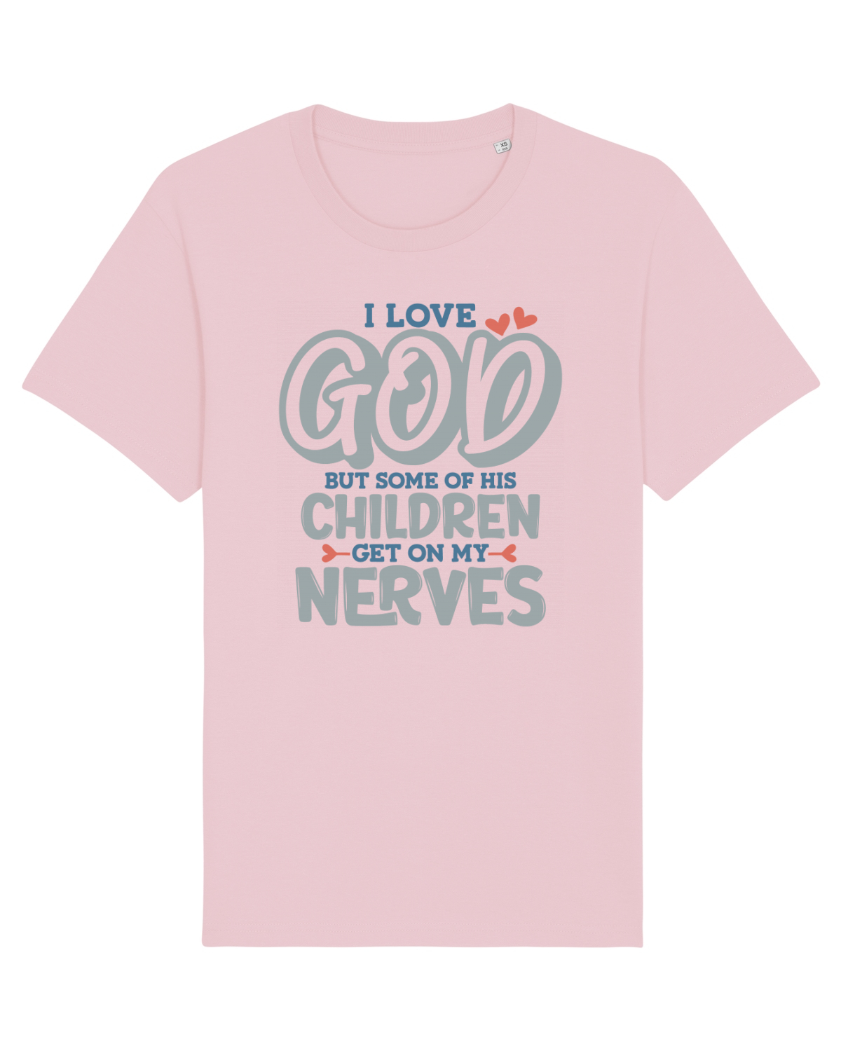 Tricou mânecă scurtă Unisex Rocker Cotton Pink