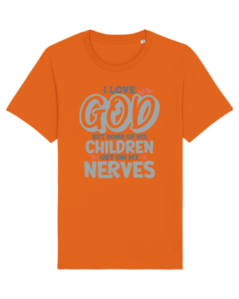 I Love God Bright Orange