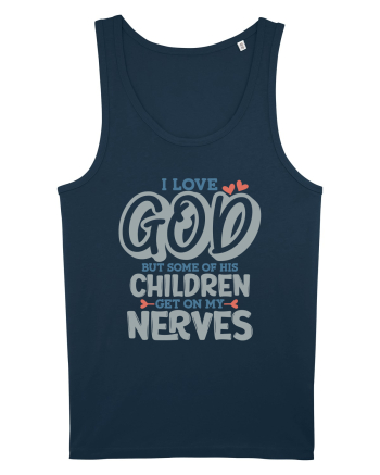 I Love God Navy