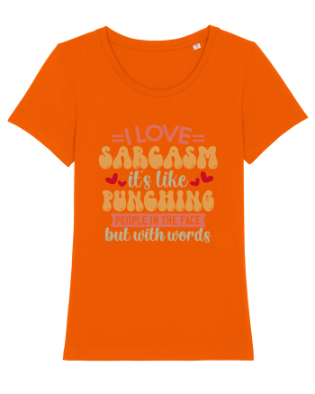 I Love Sarcasm Bright Orange
