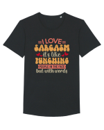 I Love Sarcasm Tricou mânecă scurtă guler larg Bărbat Skater