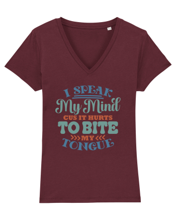 I Speak My Mind Burgundy