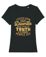 I Suffer From That Disorder Tricou mânecă scurtă guler larg fitted Damă Expresser