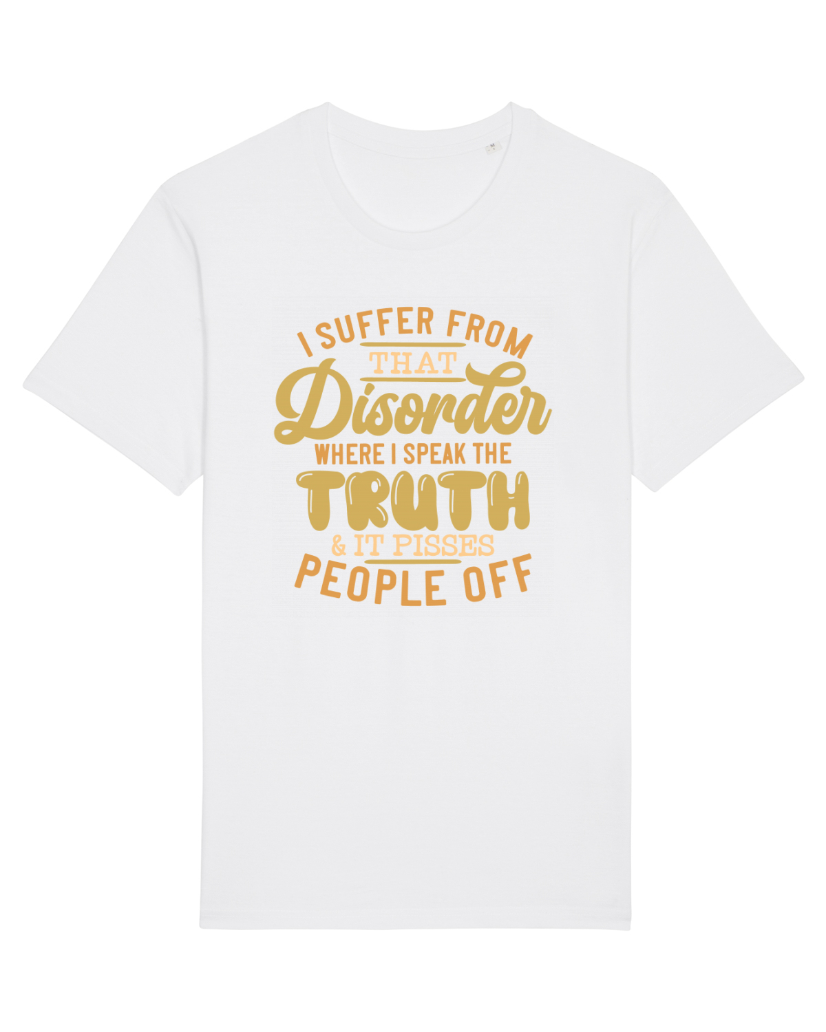 Tricou mânecă scurtă Unisex Rocker White