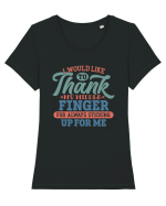 I Would Like To Thank Tricou mânecă scurtă guler larg fitted Damă Expresser