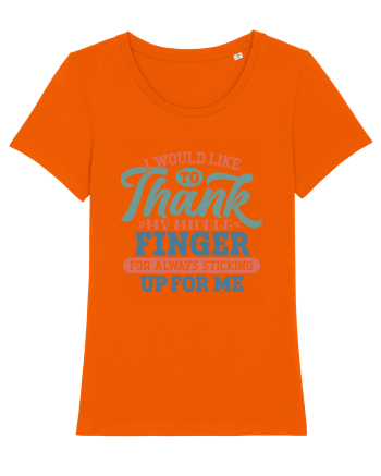 I Would Like To Thank Bright Orange