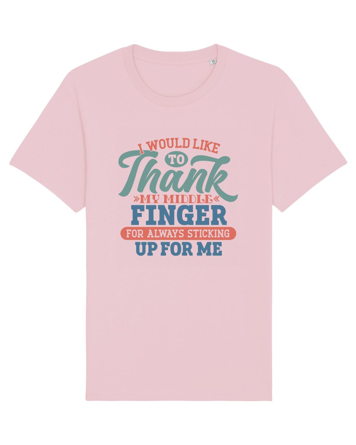 Tricou mânecă scurtă Unisex Rocker Cotton Pink