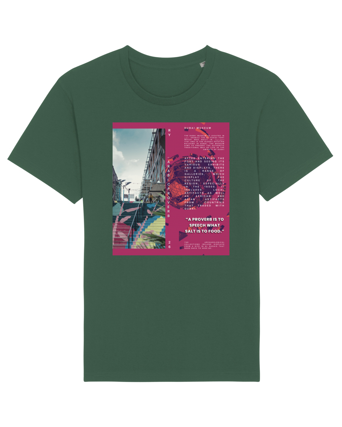 Tricou mânecă scurtă Unisex Rocker Bottle Green