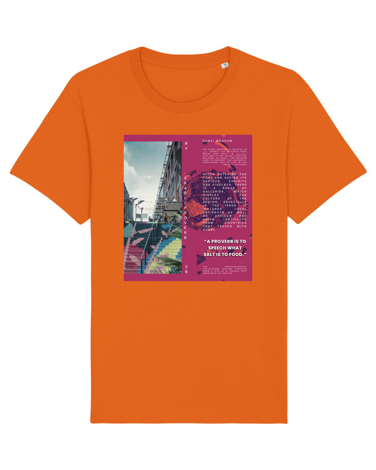 Tricou mânecă scurtă Unisex Rocker Bright Orange