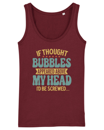 If Thought Bubbles Appeared Above My Head Burgundy