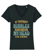 If Thought Bubbles Appeared Above My Head Tricou mânecă scurtă guler V Damă Evoker
