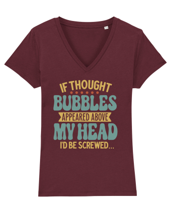 If Thought Bubbles Appeared Above My Head Burgundy