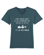 Enough Money Tricou mânecă scurtă guler V Bărbat Presenter