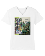 Far From Sight Far From The Heart Tricou mânecă scurtă guler V Bărbat Presenter