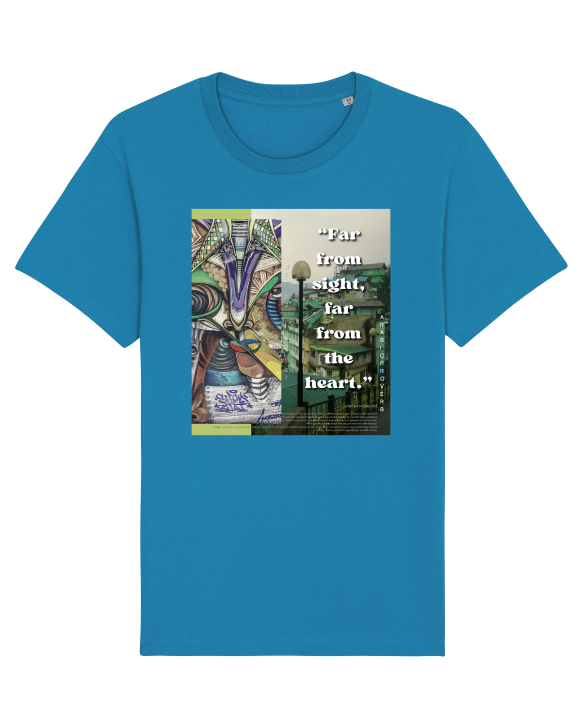 Tricou mânecă scurtă Unisex Rocker Azur