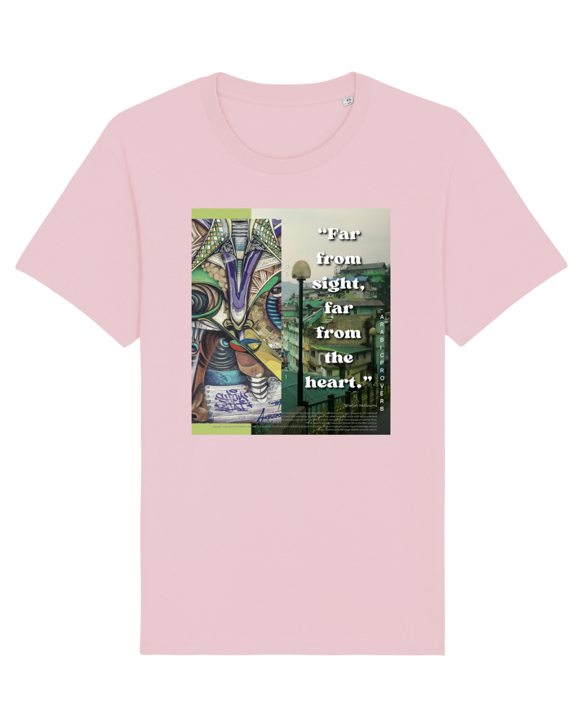 Tricou mânecă scurtă Unisex Rocker Cotton Pink