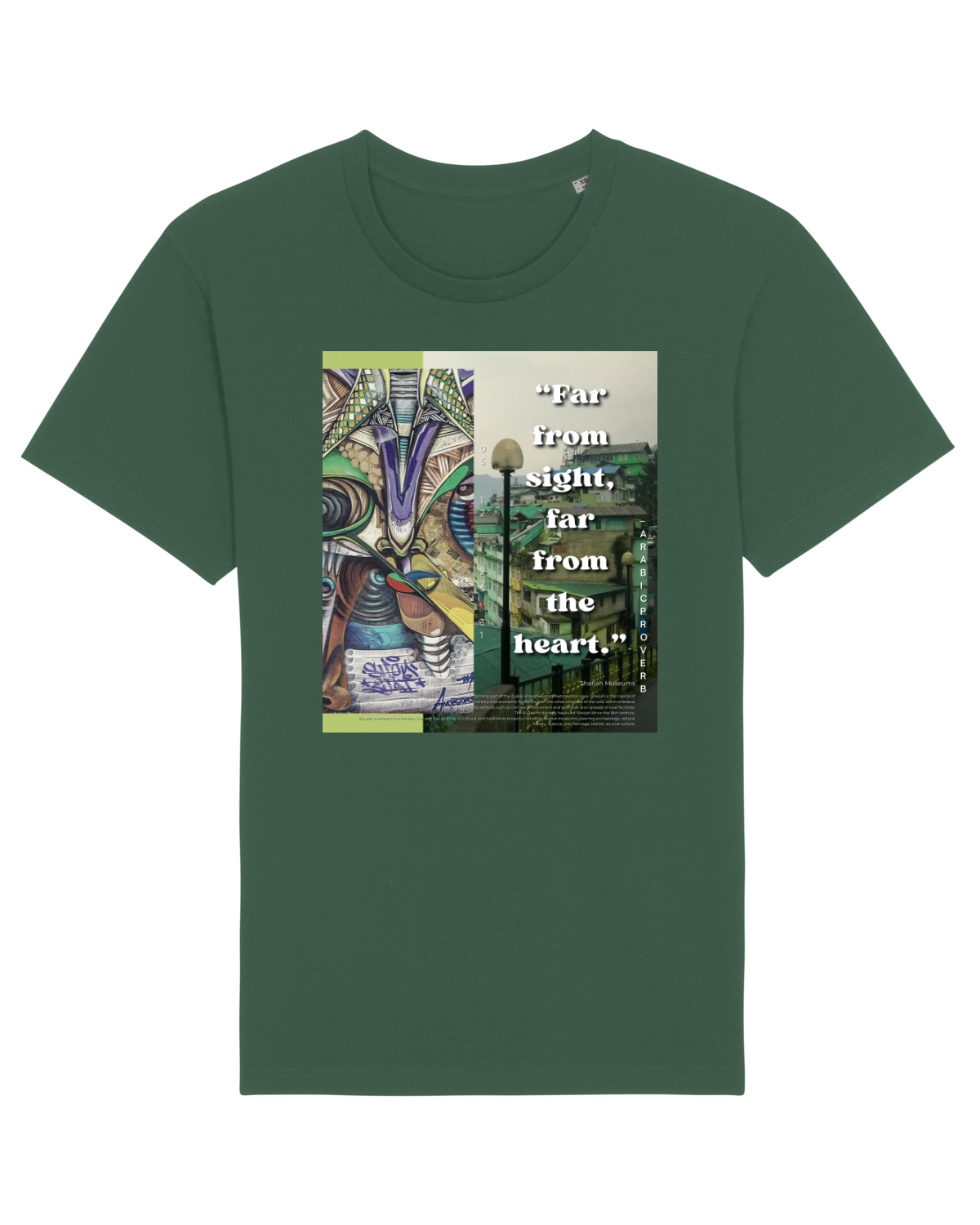 Tricou mânecă scurtă Unisex Rocker Bottle Green